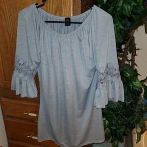 Bell sleeve tunic